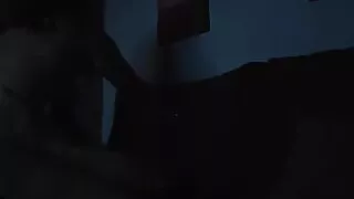 Woman fucks her husband while watching movie