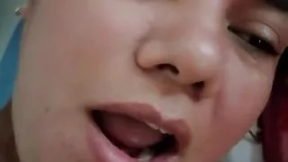 My slut girlfriend loves to suck my balls, deep throat and hard anal sex as a delicious squirting amateur submissive slave