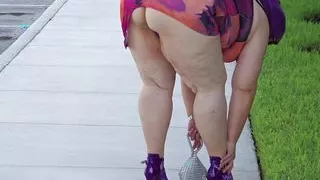 Big ass white girl almost caught masturbating - busty hot milf - thick and curvy - fat bbw public pussy - hijab - mini skirt