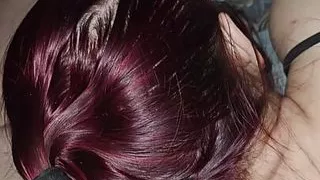 Step son pulled out dick and put in step mom mouth and cum