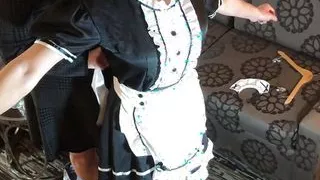Transformation into Sissy Maid for Job
