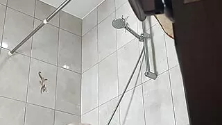 Forgot to close the shower door, milf hairy