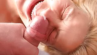 My cumback ended up completely in my face!