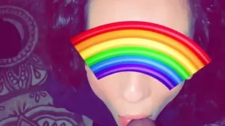 Older guy likes jacking off on my tongue