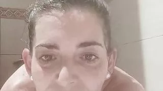 Masturbating in the shower
