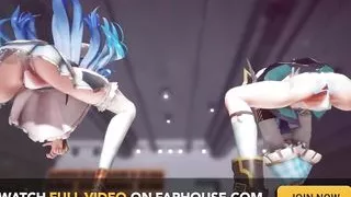 Mmd R-18 Anime Girls Sexy Dancing Clip 334