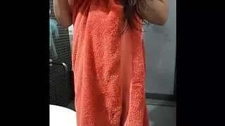 Wife Show Her Ass Hole in Bathroom.