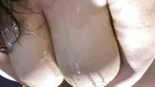 Busty MILF with Huge Tits Loves Cum