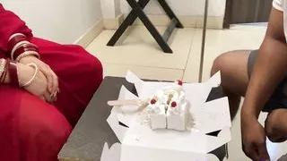 Devar Celebrates her Hot Bhabhi Birthday and Fucks Her Pussy