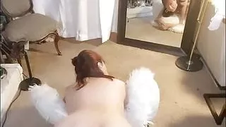 Granny with Hairy Pussy Anal Masturbation with My Butt Plug