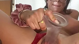 Tattooed girl very hot in a solo Masturbation COMPILATION with many orgasms