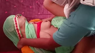 Indian desi housewife in the village