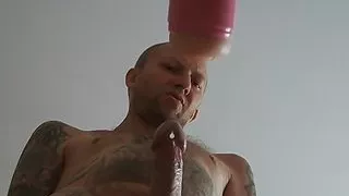 son-in-law masturbates dick with a sex machine