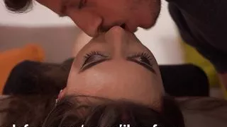 Monelil received a cum deep throated gift because she had been a good girl