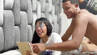 I Help My Shy Stepsister with Her Homework and She Ends up Learning How to Fuck Really Hard