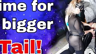 Training Zero Anal Butt Plug - Time for a Bigger Tail! Fisting Bondage Prostate Dildo BDSM Real Homemade Female Domination Milf