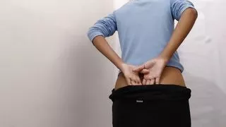 Girl friend striping for boyfriend on video call