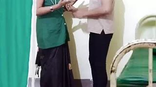 In the doctor's chamber of the hospital, the ward boy the doctor a lot