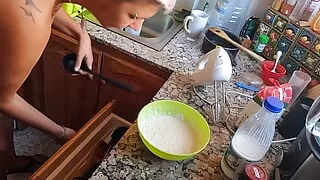 Cooking with Piss and Cum Part 1 - Pancake