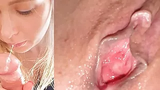 Close-up Pussy Fisting of 18 Years Old Girl on a Background of Her Step Daddy's Room