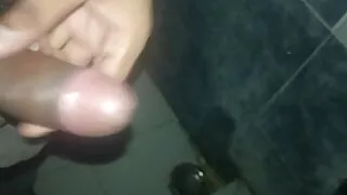 Indian boy mastrubation in bathroom