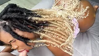 I let my Big Ass Step Sister Deepthroat Me Before I Creampie Her  Pussy