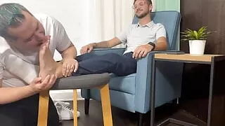 Matt Couldnt Resist To Sniff And Lick Dimitris Toes