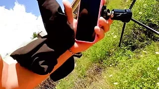 Ass to Mouth in The Streets, Risk We Are Seen!!!! and a Great Explosive Anal Creampie!!