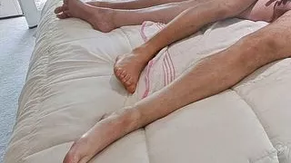 in bed with Jay Taylor bareback fuck and cuddle