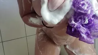 Hot Big Butt Wife Taking a Shower!