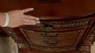 Blonde angel fucks her dildo anal and vaginal