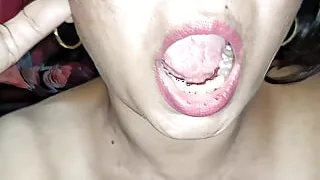 Today I massaged Salu. And she sucked my big dick.best Blowjob