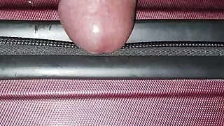 Indian Naughty Teen Boy Love to Have fun with A Suitcase.Fucking A Trolly Bag and cums a lot