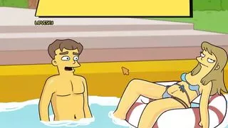 Simpsons - Burns Mansion - Part 23 Swimming Naked And CowGirl POV By LoveSkySanX