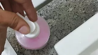 Morning massage with cumshot big dick