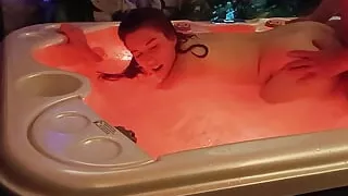 Cheating on My Girlfriend with Naughty Aleya Sun in a Hot Tub