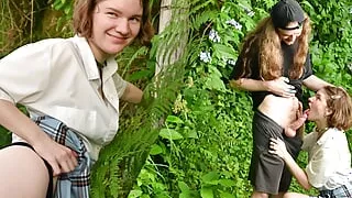 village schoolgirl fucked in hydrangea gardens