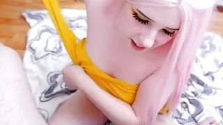 Cum in the Mouth of a Busty Teen Girl