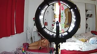 Lantaland - Hot babe teases boobs on cam