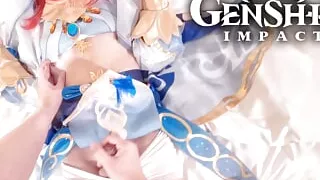 Genshin Impact Nilou Cosplayer get Fucked, Asian Hentai Cosplay 3