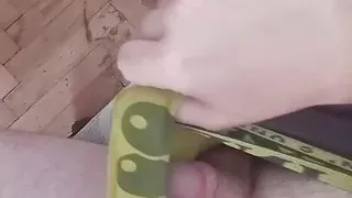 Married Guy Jerking Hairy Dick in His Panties While Alone (No Cum)