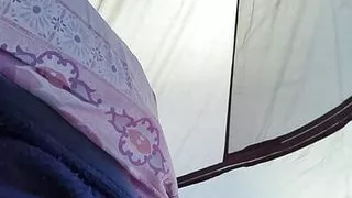 POV woke up in the tent
