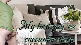 My first gay sex encounter is with my long time big cock friend since we are young