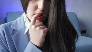 The Secretary, Coming Home From Work, Shows Her Body and Masturbates