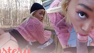 Black Amateur Pornstars Get Horny On Back Porch - Lustery