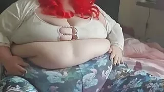 Belly Play and Cream with Pretty Red Princess