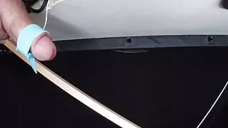 Retesting electric shocks on cock until extreme cumshot. Part 1