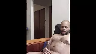 Black Hard cock enjoying watching porn