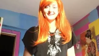 Redhead cosplayer has fun with my hard cock