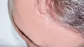 My straight stepdad pulls down my shorts to suck my cock and suck my body and then I suck his big hard cock